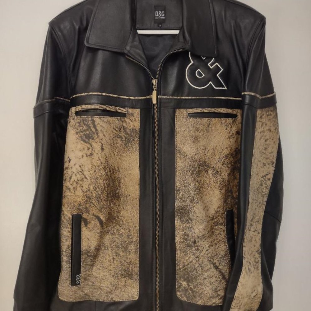 Mens Leather Dolce & Gabbana Leather Jacket